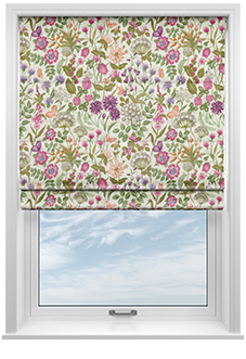 Field Flowers, Copper - Roman Blind